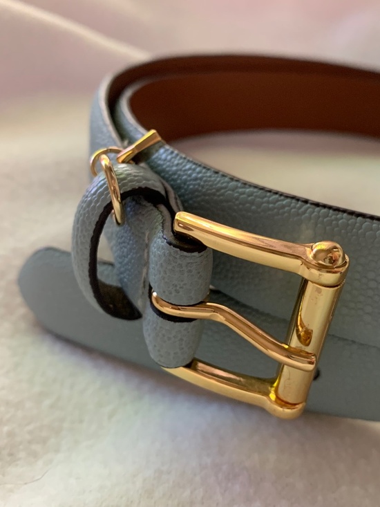 Ralph Lauren Pastel Blue Leather Belt main image 11
